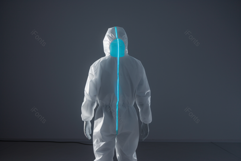 手臂放两侧穿着防护服的医护人员背影图摄影图,高清,摄影图,摄影图片,图片大全,摄影图免费下载